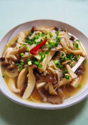 鬼おろしで☆きのこのみぞれスープパスタ-レシピのメイン写真