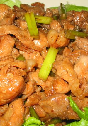 ☆おかず☆残り豚肉にんにくの芽オイスター-レシピのメイン写真