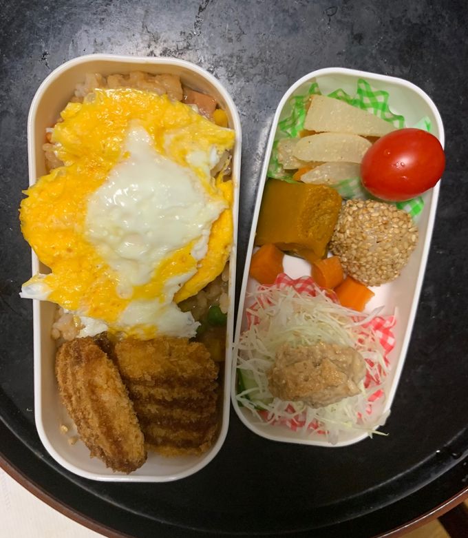 レンジ簡単洋風万能タレ味オムライス弁当-レシピのメイン写真