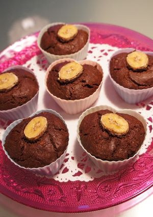 卵、小麦なしバナナチョコマフィン-レシピのメイン写真