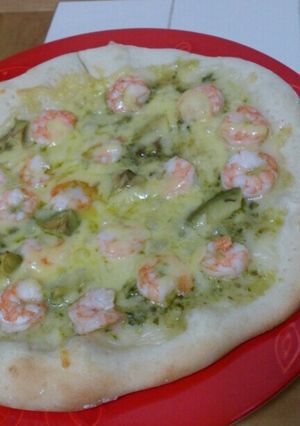 ジェノベーゼソースのピザ-レシピのメイン写真