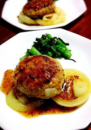チキン長芋バーグ☆ハニーマスタードソース-レシピのメイン写真