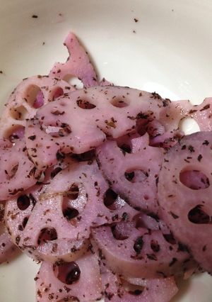 れんこんのゆかり酢あえ-レシピのメイン写真