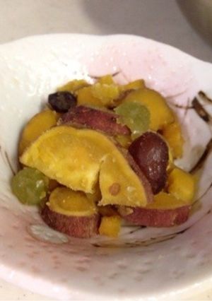 さつまいもと甘納豆のハチミツ醤油煮-レシピのメイン写真