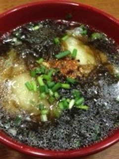 揚げ餅入りもずく汁-レシピのメイン写真