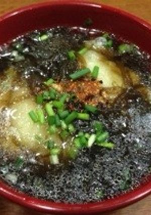 揚げ餅入りもずく汁-レシピのメイン写真