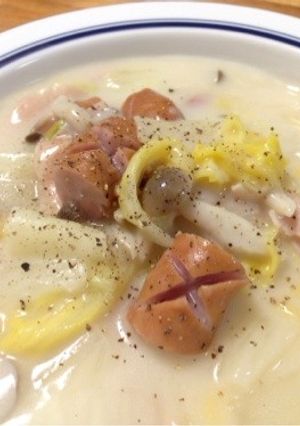 旬の白菜☆クリームシチユウ♪-レシピのメイン写真