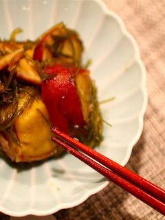 サツマイモと切り昆布の煮物-レシピのメイン写真