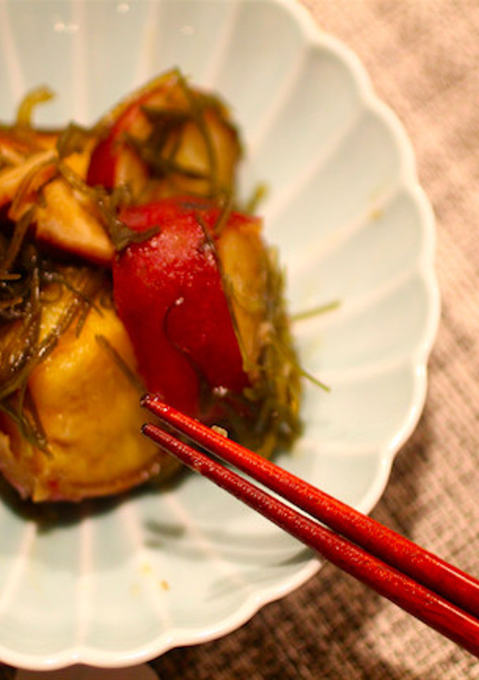 サツマイモと切り昆布の煮物-レシピのメイン写真