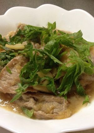 簡単！豚肉のにんにくおろしポン酢炒め-レシピのメイン写真