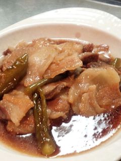 黒酢入り!豚とピーマンの中華風甘辛煮-レシピのメイン写真