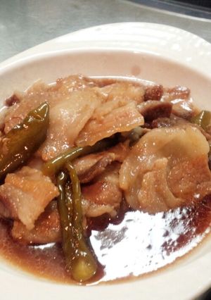 黒酢入り！豚とピーマンの中華風甘辛煮-レシピのメイン写真