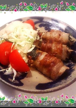 きのこたっぷり☆梅豚肉のロールまき♪-レシピのメイン写真