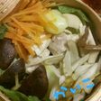 蒸籠で☆彡温野菜とお味噌汁