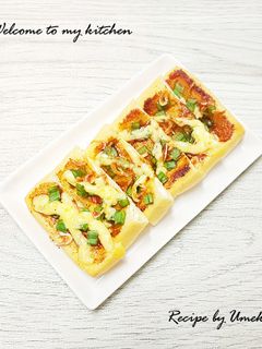 簡単おつまみ✾油揚げでチーズお好み焼き風-レシピのメイン写真