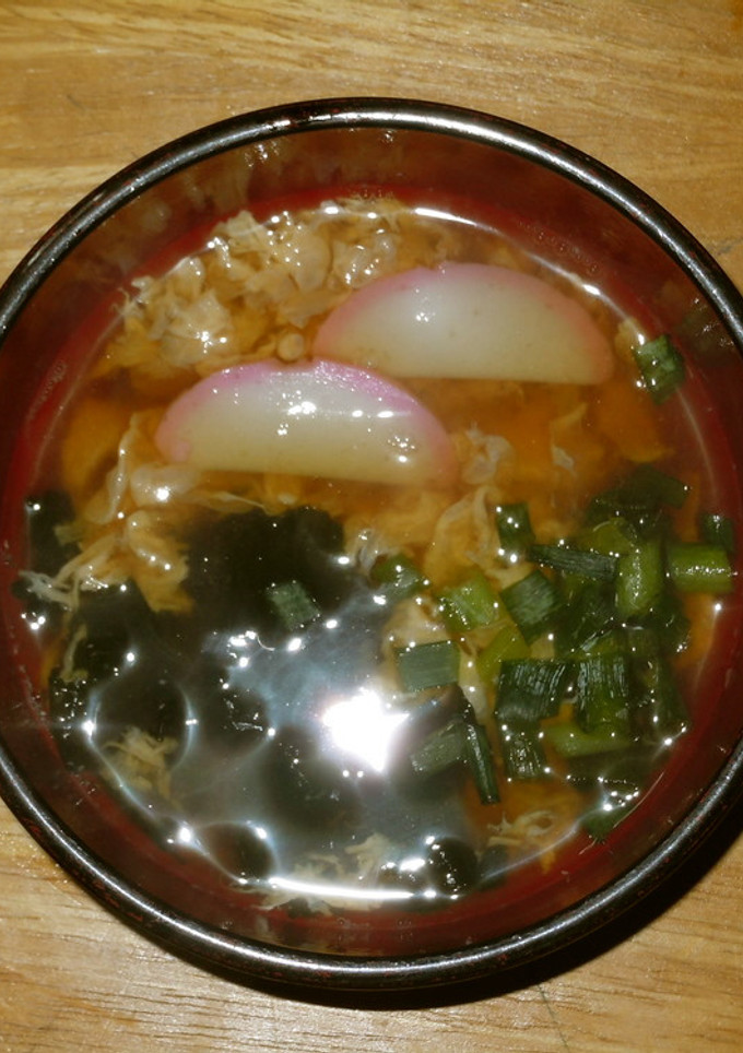 簡単、卵とわかめのお吸い物（覚書レシピ）-レシピのメイン写真