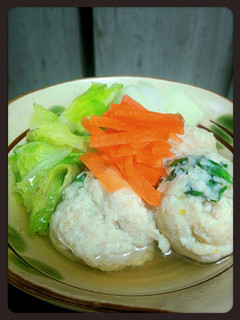 鶏つくねと白菜の和風白だし~柚子風味~-レシピのメイン写真