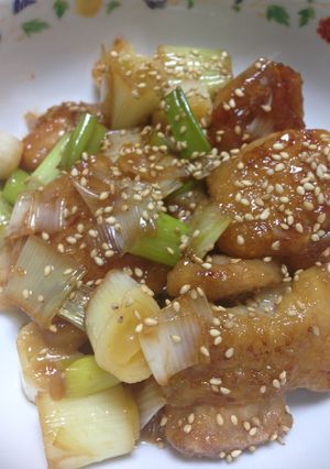 簡単★鶏肉と長ネギのしょうが焼き-レシピのメイン写真
