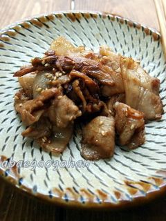 お弁当に♪豚バラ生姜炒め-レシピのメイン写真