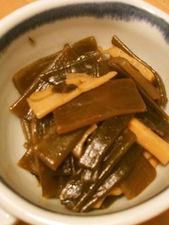 茎わかめと筍の煮物-レシピのメイン写真