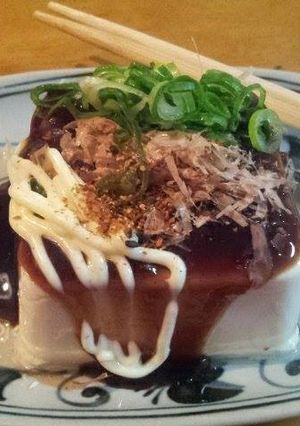 大阪お好み焼き風豆腐 b(゚ー^*)-レシピのメイン写真