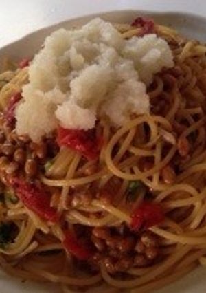 シラスと納豆のさっぱりおろし和風パスタ-レシピのメイン写真