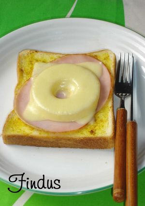 うちのパイナップルオープンサンド-レシピのメイン写真