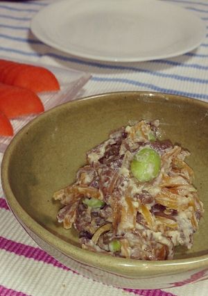 こんにゃくと枝豆の白和え-レシピのメイン写真