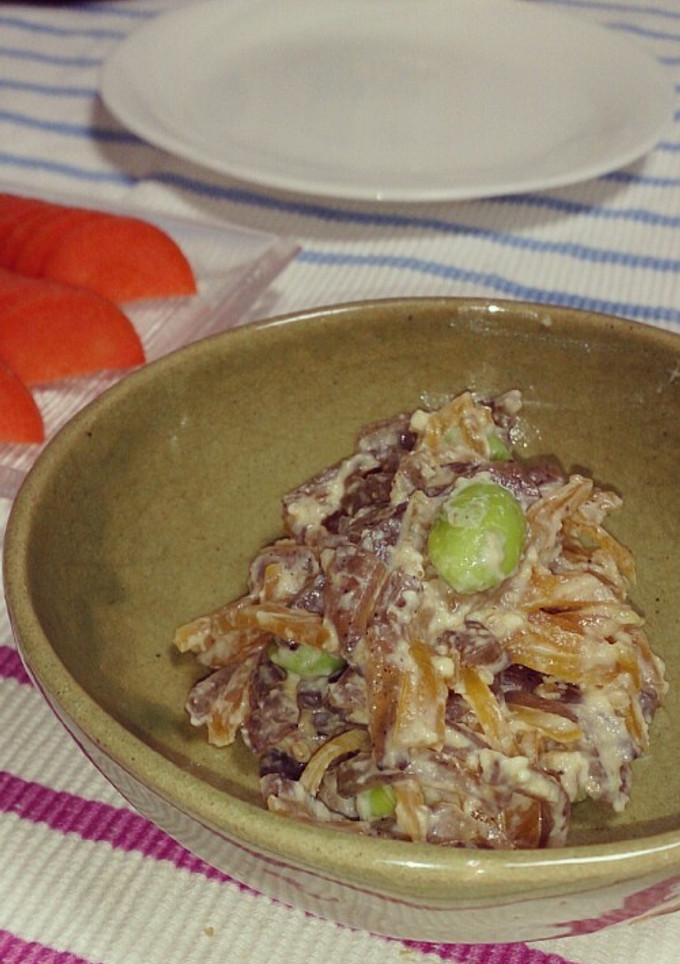 こんにゃくと枝豆の白和え-レシピのメイン写真