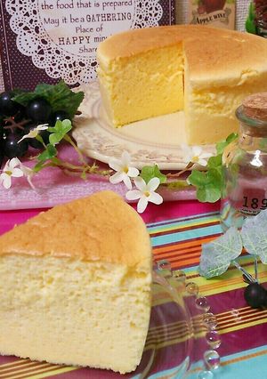 簡単♡しゅわしゅわ～♡スフレチーズケーキ-レシピのメイン写真