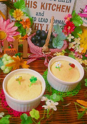 カップde簡単☆チーズスフレ♡-レシピのメイン写真