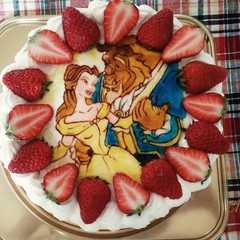 รูปของ りんごジャムで簡単キャラケーキ☆