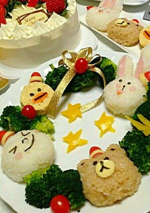 ラインのリースでメリクリ(*´∀｀)-レシピのメイン写真