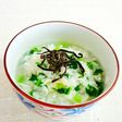 お粥でほっこり☆大根の葉とじゃこ入り♪