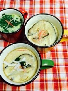 だしの素で簡単とろり☆お鍋で茶碗蒸し-レシピのメイン写真