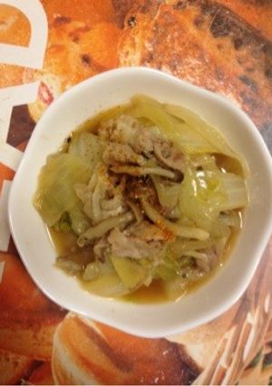 白菜てんこ盛り豚肉のすき焼き風！-レシピのメイン写真