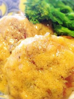 やわらかハンバーグのかぼちゃクリーム煮-レシピのメイン写真