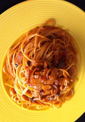 牛脂が決め手のナポリタン 海鮮で旨味UP-レシピのメイン写真