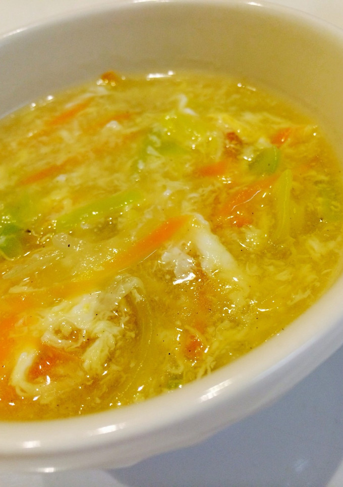 中華風☆たまごと野菜のスープ-レシピのメイン写真
