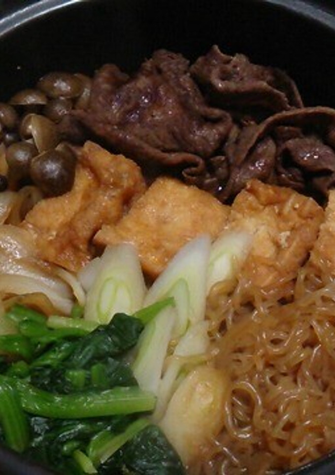 すき焼き風鍋(1人用)-レシピのメイン写真