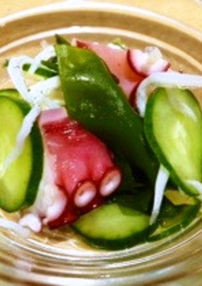 我が家のタコときゅうりの酢の物。-レシピのメイン写真