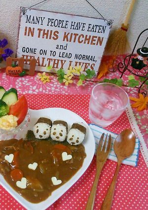 デコカレー♡可愛い♪パンダ達♡-レシピのメイン写真