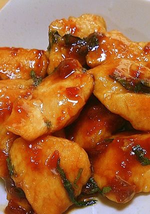 ☆胸肉の梅しそポン酢☆-レシピのメイン写真