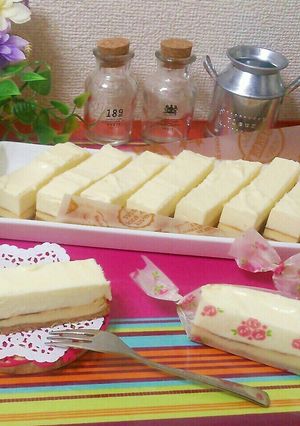 本命彼に♡二層スティックチーズケーキ♡-レシピのメイン写真