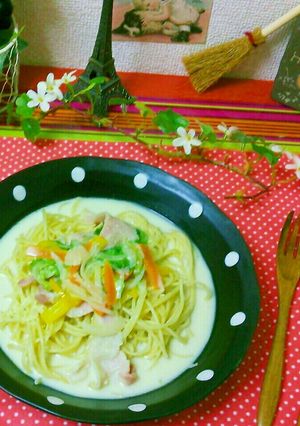 簡単すぎる♡絶品☆ミルクスープパスタ-レシピのメイン写真