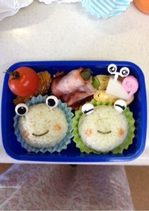 目玉ピックで簡単キャラ弁(^o^)-レシピのメイン写真