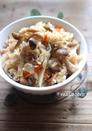 mごぼうとちりめんの炊き込みご飯-レシピのメイン写真