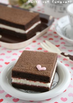 ふわふわシフォン♡チョコケーキ-レシピのメイン写真