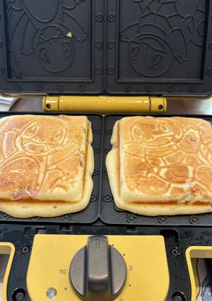 BRUNOホットサンドお好み焼き風おやき-レシピのメイン写真