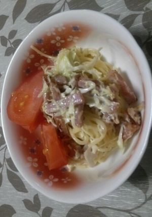ミートローフのサラダスパゲティー-レシピのメイン写真